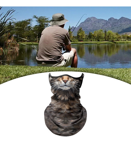 2 De Cuello Con Máscara Facial De Animales Para Gato Gris