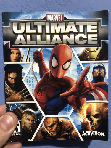 Manual Original Del Juego Ultimate Alliance De Playstation 3