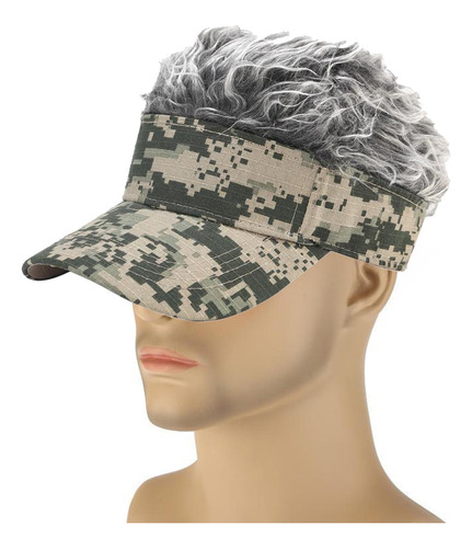Gorra De De Visera Ajustable Unisex Con Pelo Falso De Moda