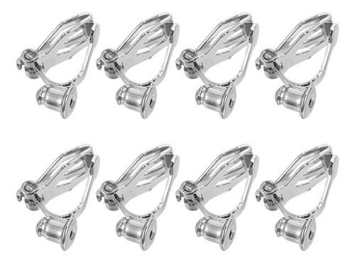 Ac Ganchos Con Clip Para Pendientes, Base Adaptadora, 8