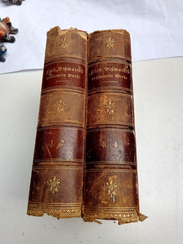 Libros En Alemán. Empastado Yñ. Antiguo (Usado)