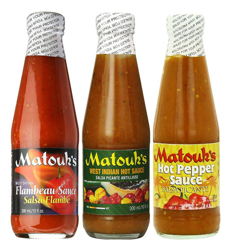 Matouk's Flambeau West Indian And Hot Pepper Sauce De 10 Oz,