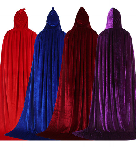 Capucha, Capa Larga, Cosplay, Fiesta De Halloween Con Capa L