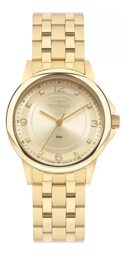 Relógio Feminino Technos Boutique Dourado Original Com