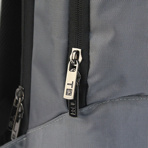 Mochila Ejecutiva Oficina Hombre Notebook Mujer Urbana Color Gris 27526 Diseño De La Tela Liso