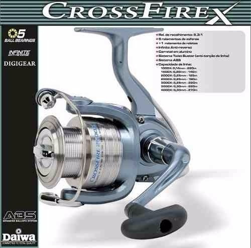 Kit Pesca Molinete Daiwa Crossfire 2500x + Vara Ms Combat