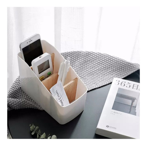 Imagen 4 de 8 de Organizador Nordico Escritorio Maquillaje Bambu 4 Div Cocina