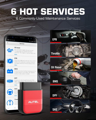 Imagen 3 de 7 de Autel Ap200m Obd2 Scanner Bluetooth Dongle, Oe-level Full Sy