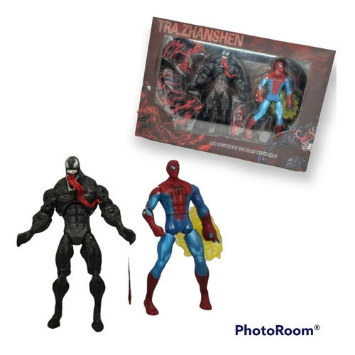 Figuras Spiderman Vs Venom 17cm Articuladas Juguete Niños