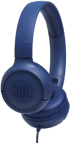 Audífonos Jbl Tune 500 Azul Plegable Para Pc O Celular 