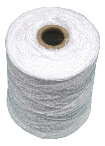Medio Kilo Hilo Estambre Cristal Blanco