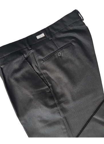 Imagen 2 de 2 de Pantalón De Vestir Alpaca Para Hombres Negro/gris Oscuro