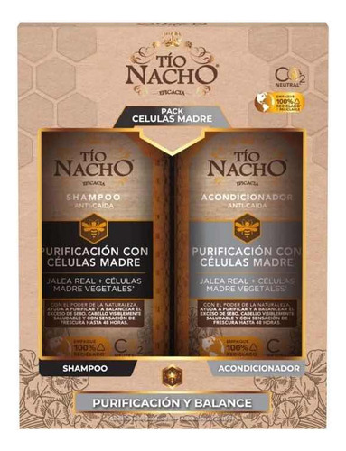 Pack Tío Nacho Shampoo + Acondicionador 415ml Anti Edad