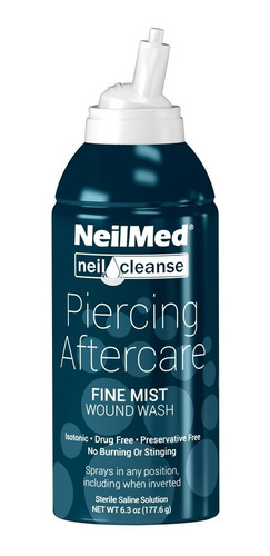 Neilmed Piercing Aftercare Grande 175ml Cuidado Perforación