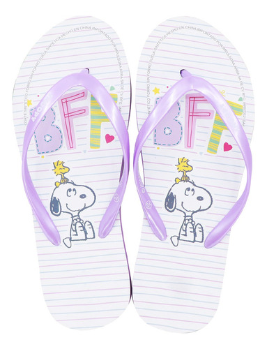 Sandalias Snoopy Peanuts Para Dama