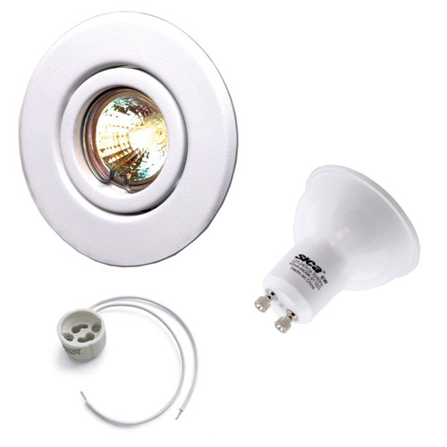 Pack 20 Spot Lampara Dicroica Led 6w Calida 110° Sica No 7w