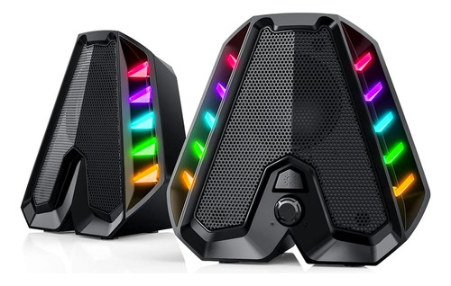 Wolflaws Gs04 Altavoces De Computadora, Altavoces Rgb