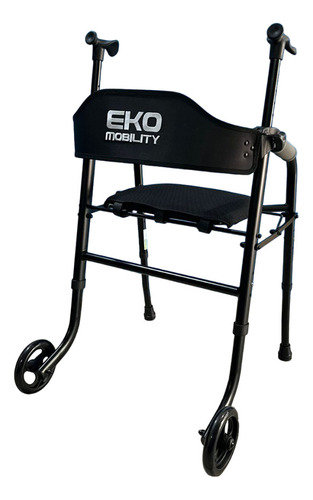Andadera Rollator Asiento Aluminio Doble Apoyo Plegable