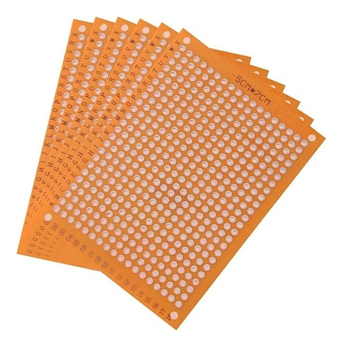 Placa Pcb Baquelita Perforada 5cm X 7cm Circuitos 6 Unidades