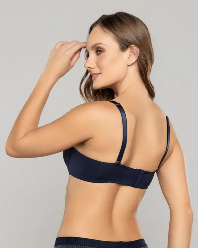 Brasier Básico Copa Media, Estampado En Algodón Ref. 404