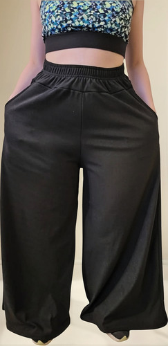 Maxi Palazo Pantalon Frisa Mujer Calentito X Talles