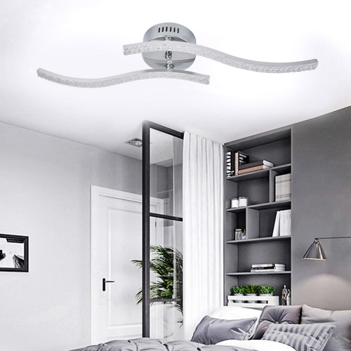 Lámpara De Techo Led De 3 Colores Con Control Remoto, Atenua
