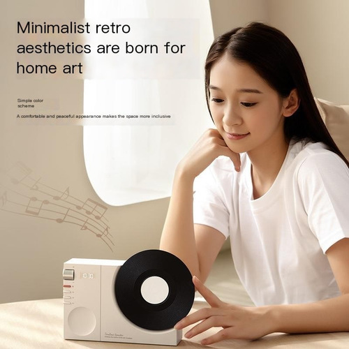 Tocadiscos De Vinilo Retro Bluetooth Estéreo Pequeño