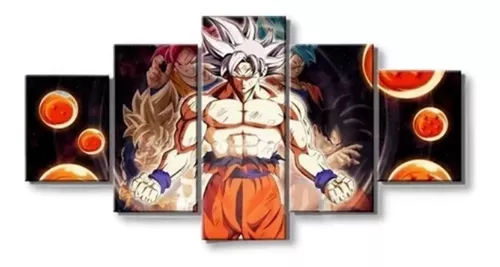 Placa Decorativa Dragon Ball Z Goku Desenho - Quadrinho para Decoração