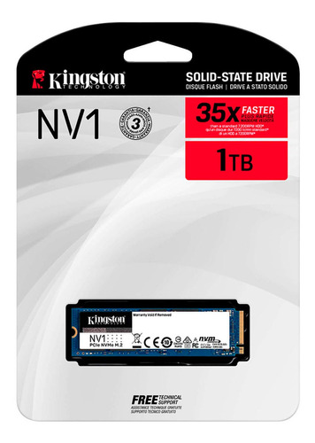 Disco Ssd Kingston M.2 1tb Nv1 Snvs/1000g | Lifemax