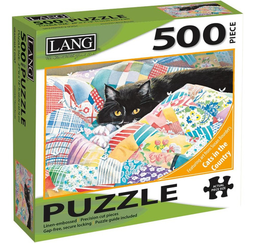 Lang Grandmas Quilt Cat Puzzle De 500 Piezas