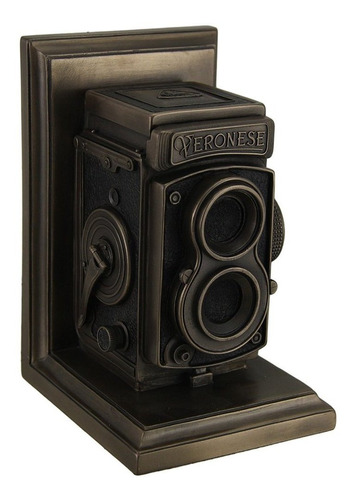 Estatuas De Resina Vintage Tlr Cámara Decorativa Acabado Bro