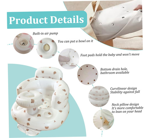 Silla Bebé Inflable, Asiento Inflable Para Bebés Para Bebés