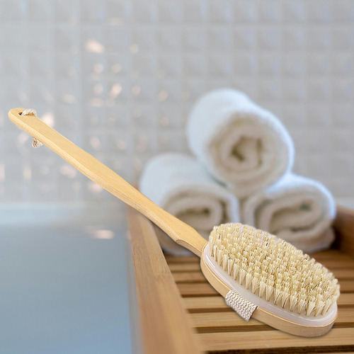 Cepillo De Ducha Desmontable, Cepillo De Baño De Madera Con