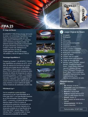 FIFA 23 para PC gratis este fin de semana en Steam