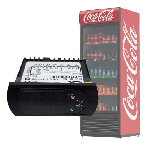 Controlador Carel Coca-cola Pzhbc0h102 127v Com 2 Sensores 