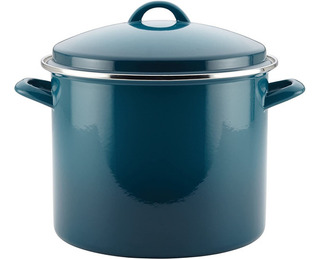 Rachael Ray Olla De Acero Esmaltado De 12 Qt Con Tapa, Col