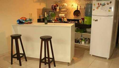 Separador De Ambiente Barra Desayunadora Organizador Cocina