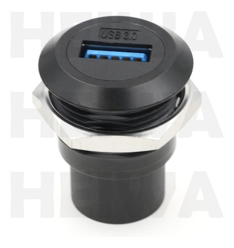 Kit 10 Conector Usb 3.0 Dupla Fêmea Painel Rosca Porca