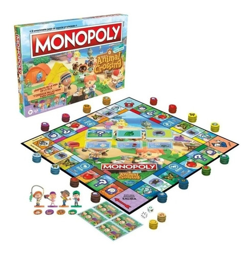 El Divertido Monopoly Animal Crossing, En Español Hasbro