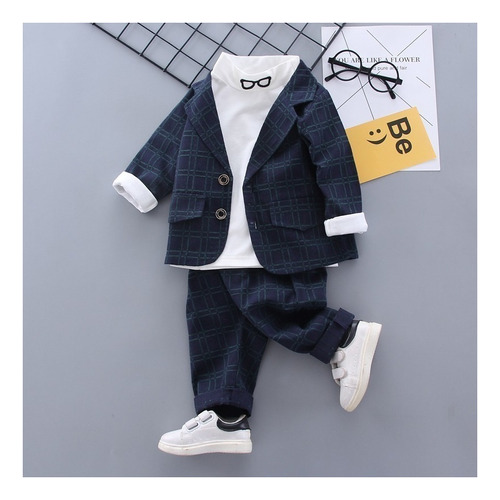 . Conjunto Traje Formal For Bebé Niño Camisa Pantalón Saco