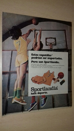 P86 Clipping Publicidad Zapatilllas Sportlandia Año 1973