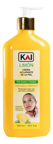 Kai Crema Corporal Aclarante Kojie, Limon Y Zanahoria 500ml