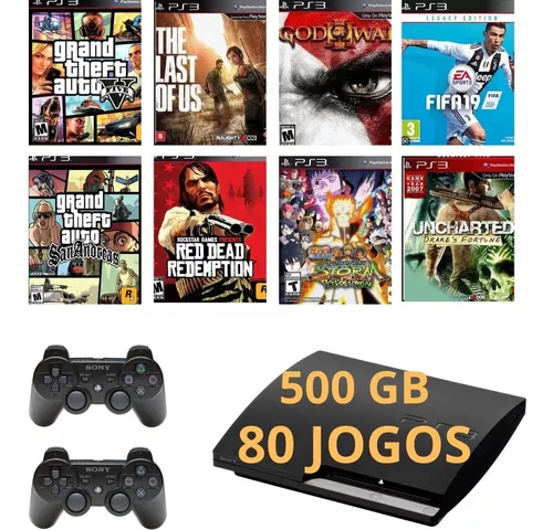 Ps3 Playstation 3 Super Slim 80 Jogos Originais