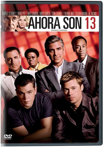 Ahora Son 13 George Clooney Brad Pitt Pelicula Dvd