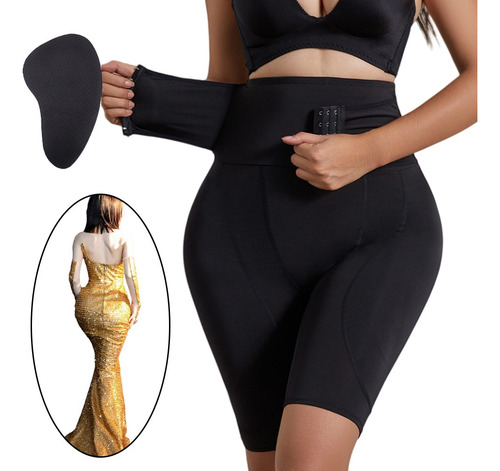 Bragas Control Barriga Cintura Alta Con Relleno De Cadera