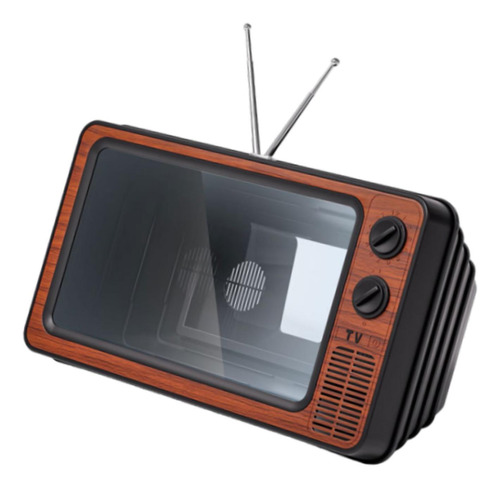 Amplificador De Tv De Diseño Retro De 11 , Pantalla Marrón