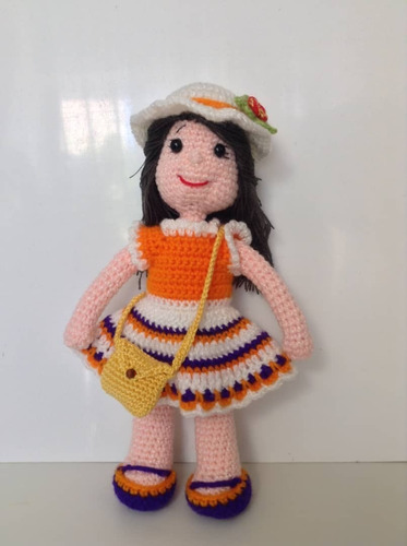 Muñeca En Amigurumi Tejida A Crochet 