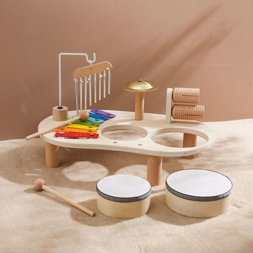 Bateria Infantil De Madeira, Kits Musicais