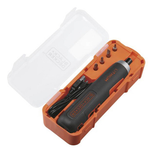 Destornillador Inalambrico 4v + 4 Accesorio Black And Decker