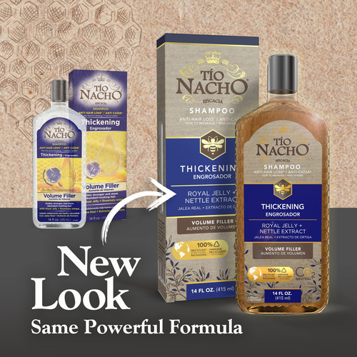 Shampoo Tio Nacho Anti Queda De Cabelo Volume Espessante 414
